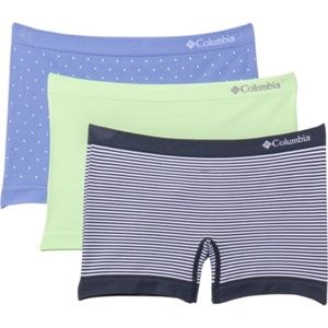 Columbia NWT Women's 3-pack Seamless Stretch Boyshort Panties Underwear ~ XL
